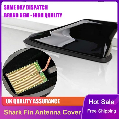 Gloss black car shark fin - car,
