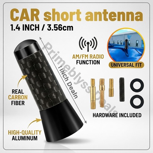 Black stubby car aerial - car,